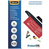 Fellowes Protect Laminierfolien A4 Glänzend 175 Mikron (2 x 175) 100 Stück à 100 Stück