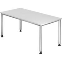 Hammerbacher vierbeiniger Tisch Weiß höhenverstellbar 1.600 x 800 mm