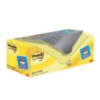 Post-it Haftnotizen 76 x 76 mm Kanariengelb 100 Blatt 16 Blöcke + 4 Gratis