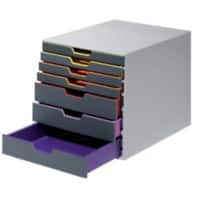 DURABLE Schubladenbox VARICOLOR 7 ABS Grau 29,2 x 35,6 x 28 cm