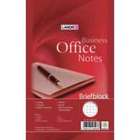LANDRÉ Briefblock Business Office Notes Weiß Kariert Ungelocht DIN A5 14,8 x 21 cm 50 Blatt
