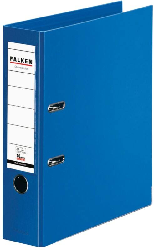 Falken Chromocolor Breit Ordner A4 80 mm Blau 2 Ringe 11285467 Kunststoff