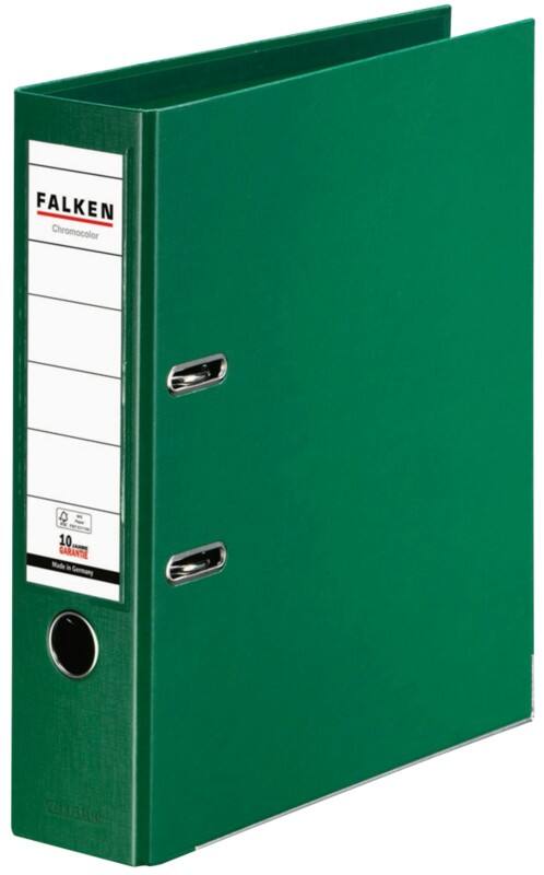 Falken Chromocolor Breit Ordner A4 80 mm Grün 2 Ringe 11285491 Kunststoff