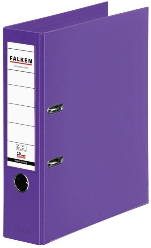 Falken Chromocolor Breit Ordner A4 80 mm Violett 2 Ringe 11285608 Kunststoff