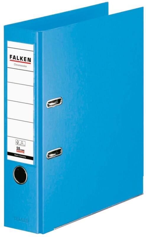 Falken Chromocolor Breit Ordner A4 80 mm Hellblau 2 Ringe S80 Kunststoff