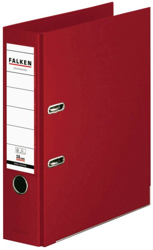 Falken Chromocolor Breit Ordner A4 80 mm Burgunder 2 Ringe S80 Kunststoff