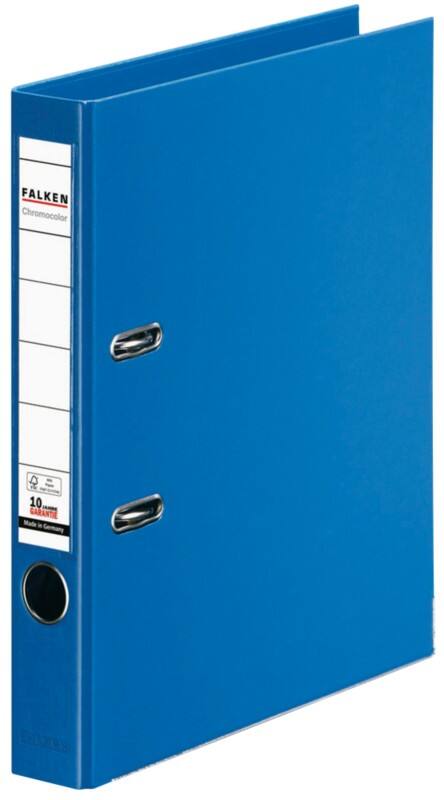 Falken Chromocolor Schmal Ordner A4 50 mm Blau 2 Ringe 11285913 Kunststoff