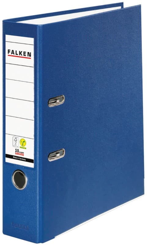Falken PP-Color Ordner Breit A4 80 mm Blau 2 Ringe Kunststoff