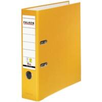 Falken Color Ordner A4 80 mm Gelb 2 Ringe PP-Color Pappkarton
