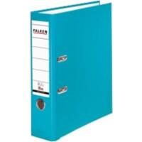 Falken PP-Color Ordner A4 80 mm Türkis 2 Ringe PP-Color Pappkarton