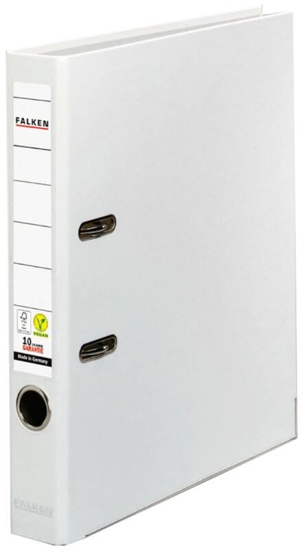 Falken PP-Color Ordner Schmal A4 50 mm Weiß 2 Ringe Kunststoff