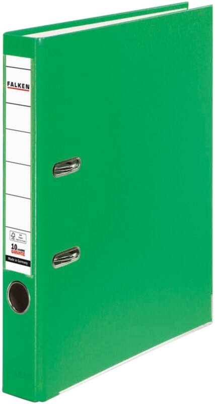 Falken PP-Color Ordner Schmal A4 50 mm Hellgrün 2 Ringe Kunststoff