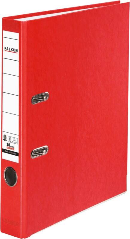 Falken Schmal Ordner A4 50 mm Rot 2 Ringe 11285293 Kunststoff