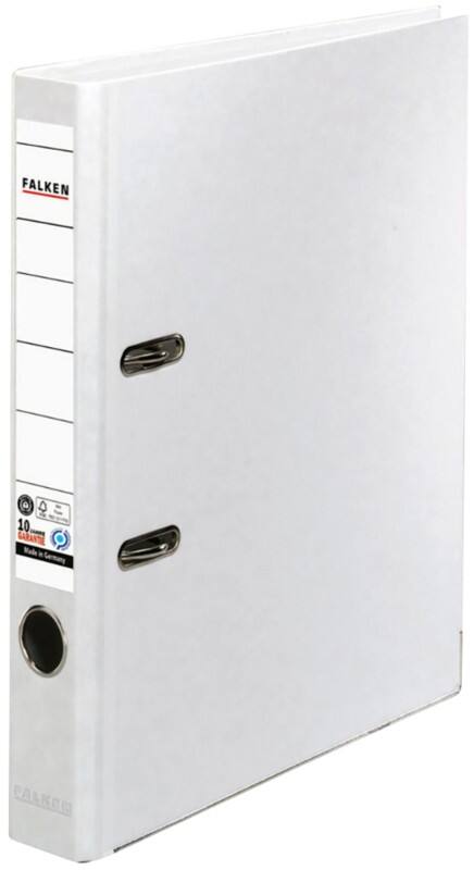 Falken Recycolor Ordner Schmal A4 50 mm Weiß 2 Ringe 11286341 Kunststoff Hochformat