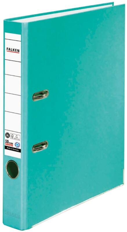 Falken Recycolor Ordner Schmal A4 50 mm Türkis 2 Ringe 11286366 Kunststoff