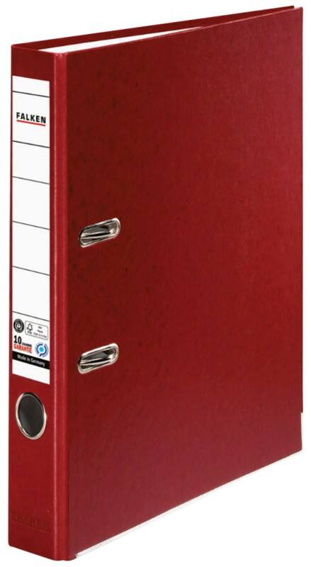 Falken Recycolor Ordner Schmal A4 50 mm Burgunder 2 Ringe 11286382 Kunststoff