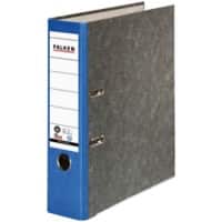 Falken Ordner A4 80 mm Blau 2 Ringe S80 Pappkarton Wolkenmarmor