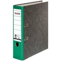 Falken Ordner A4 80 mm Grün 2 Ringe S80 Pappkarton Wolkenmarmor