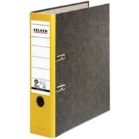 Falken Ordner A4 80 mm Gelb 2 Ringe S80 Pappkarton Wolkenmarmor
