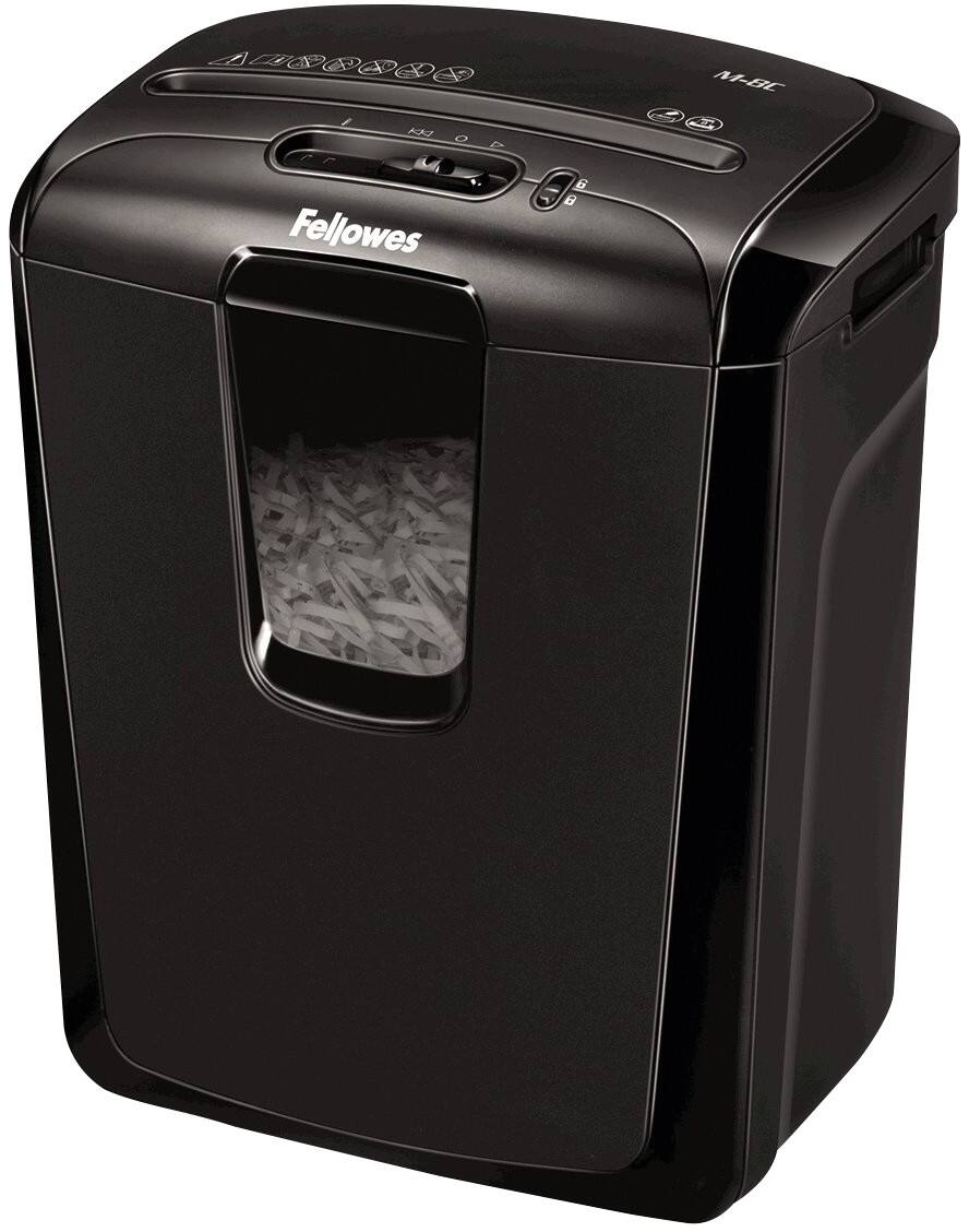 Fellowes Powershred M-8C Partikelschnitt Aktenvernichter Sicherheitsstufe P-4 8 Blatt