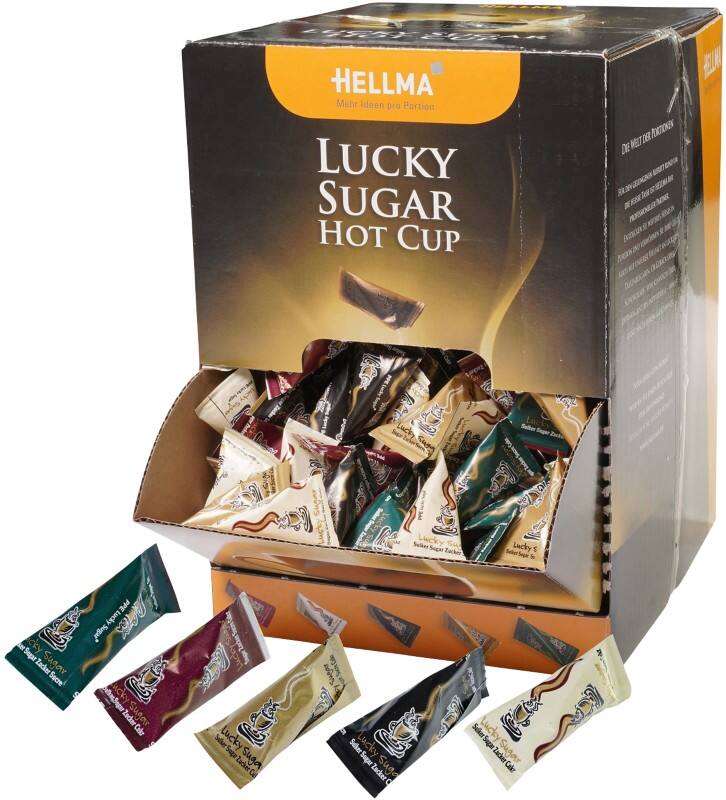 Hellma Weiß Zucker Lucky "Hot Cup" 500 Stück à 4.5 g