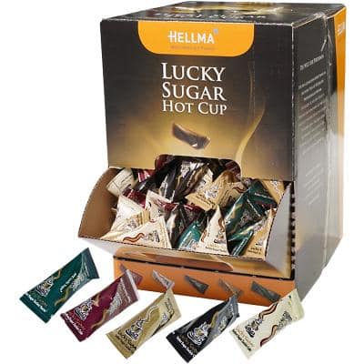Hellma Weiß Zucker Lucky "Hot Cup" 500 Stück à 4.5 g