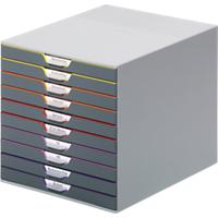 DURABLE Schubladenbox VARICOLOR 10 Kunststoff Mehrfärbig 292 x 28 x 35,6 cm