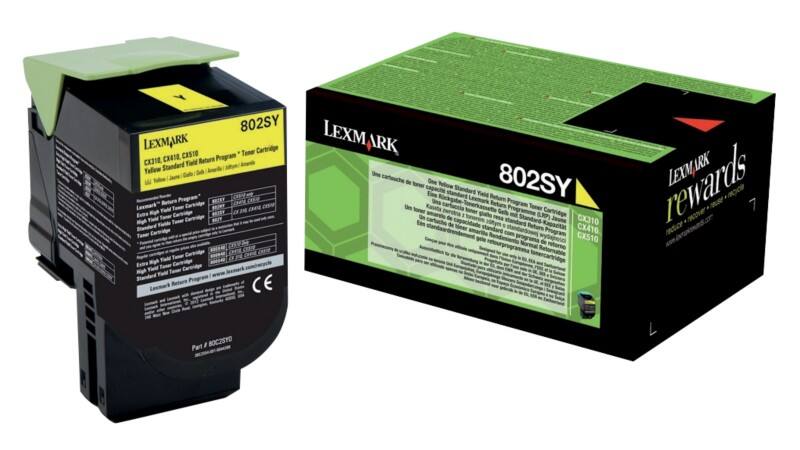 Lexmark Original Tonerkartusche 80C2SY0 Gelb