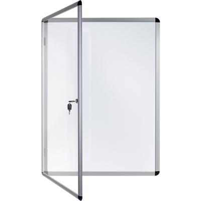 Bi-Office Enclore Indoor Abschließbarer Schaukasten Magnetisch 6 x A4 Lackierter Stahl 72 (B) x 67,4 (H) cm Weiß