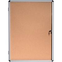 Bi-Office Enclore Indoor Abschließbarer Schaukasten Nicht magnetisch 4 x A4 50 (B) x 67,4 (H) cm Braun