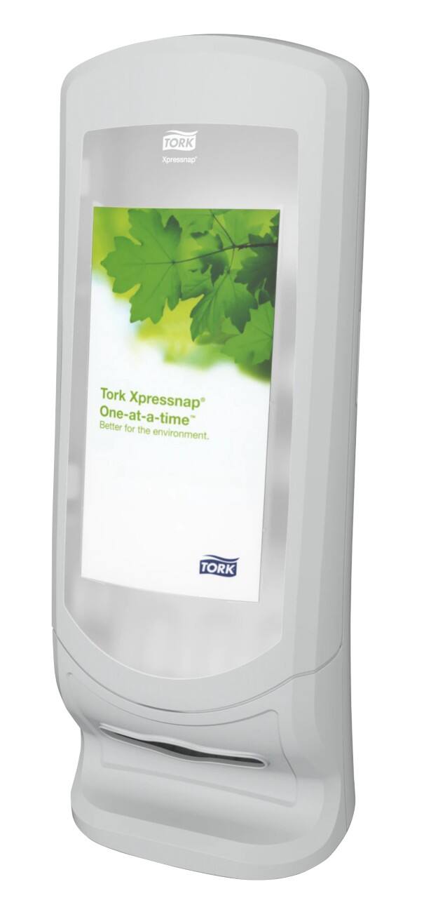 Tork Serviettenspender Xpressnap Plastik Wandmontage Grau 23,5 x 23,5 x 62,2 cm