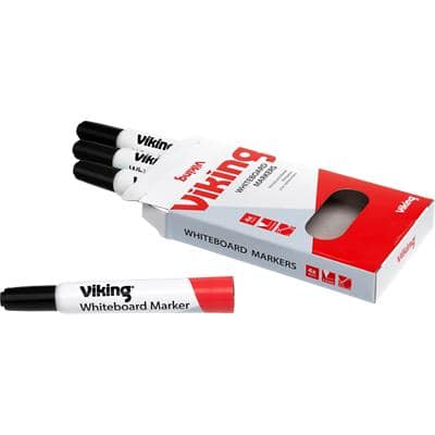 Viking WBM2.5 Whiteboard Marker Mittel Rundspitze Schwarz