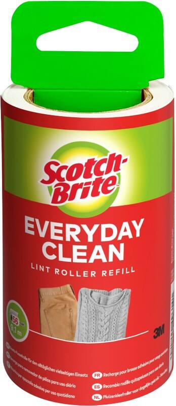 Scotch-Brite Ersatz-Fusselrolle 7 x 9 cm Weiß 56 Blatt