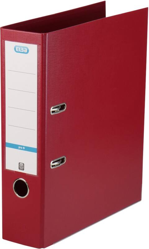 ELBA Smart Pro+ Breit Ordner A4 80 mm Bordeaux 2 Ringe Kunststoff