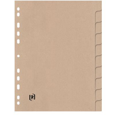 OXFORD Register 1 bis 10 DIN A4 Beige 10-teilig Pappkarton Touareg