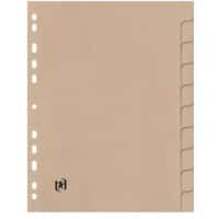 OXFORD Register 1 bis 10 DIN A4 Beige 10-teilig Pappkarton Touareg
