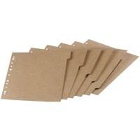 OXFORD Touareg Blanko Register  A4 Beige 5-teilig Pappkarton 11 Löcher Rechteckig