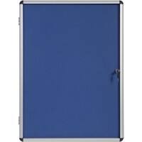 Bi-Office Enclore Indoor Abschließbarer Schaukasten Nicht magnetisch 9 x A4 72 (B) x 98,1 (H) cm Blau