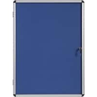 Bi-Office Enclore Indoor Abschließbarer Schaukasten Non-Magnetisch 9 x A4 72 (B) x 98,1 (H) cm Blau