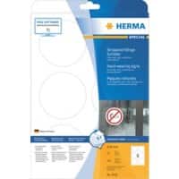 HERMA 8336 Strapazierfähige Etiketten DIN A4 Weiß 85 x 85 mm 25 Blatt à 6 Etiketten