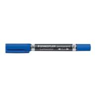 STAEDTLER Lumocolor Duo  348 Permanentmarker  Mittel Rundspitze 0,6 - 1,5 mm Blau Nachfüllbar