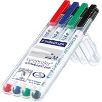 STAEDTLER Lumocolour Whiteboard-Marker Färbig sortiert Rundspitze, Filzspitze 4 Stück