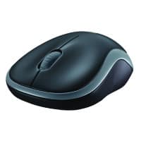 Logitech Kabellose Ergonomische Maus Beidhändig M185 Blau, Schwarz