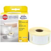 AVERY Zweckform Adressetiketten AS0722520 Selbsthaftend Schwarz auf Weiß 25 x 54 mm Thermal 1 Rolle à 500 Etiketten