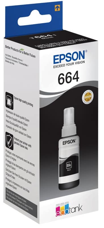Epson 664 Original Nachfülltinte C13T664140 Schwarz