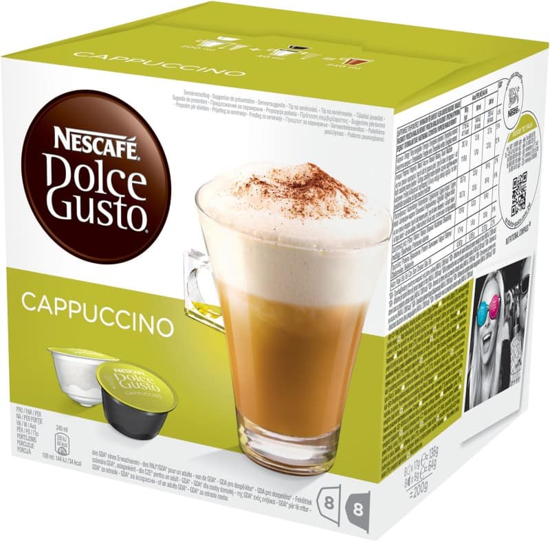 Nescafã© dolce gusto cappuccino kaffeekapseln 8 stã¼ck ã  25 g
