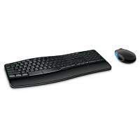 Microsoft Kabellose Tastatur und Maus Sculpt Comfort Desktop USB Nano Receiver QWERTZ DE Schwarz