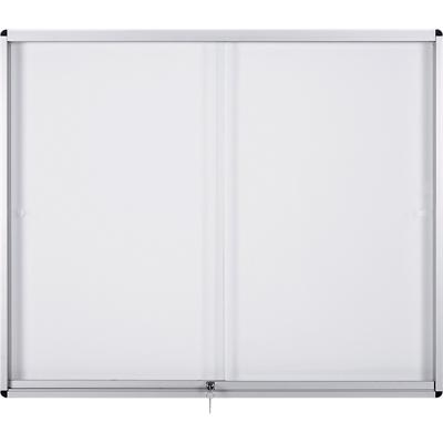 Bi-Office Exhibit Indoor Abschließbarer Schaukasten Magnetisch 8 x A4 96,7 (B) x 70,6 (H) cm Weiß