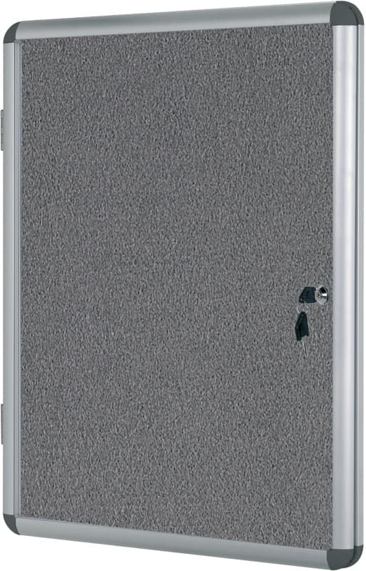 Bi-Office Enclore Indoor Abschließbarer Schaukasten Nicht magnetisch 9 x A4 72 (B) x 98,1 (H) cm Grau