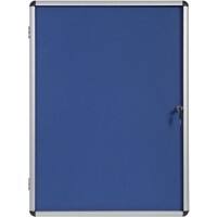 Bi-Office Enclore Indoor Abschließbarer Schaukasten Nicht magnetisch 16 x A4 94 (B) x 128,8 (H) cm Blau